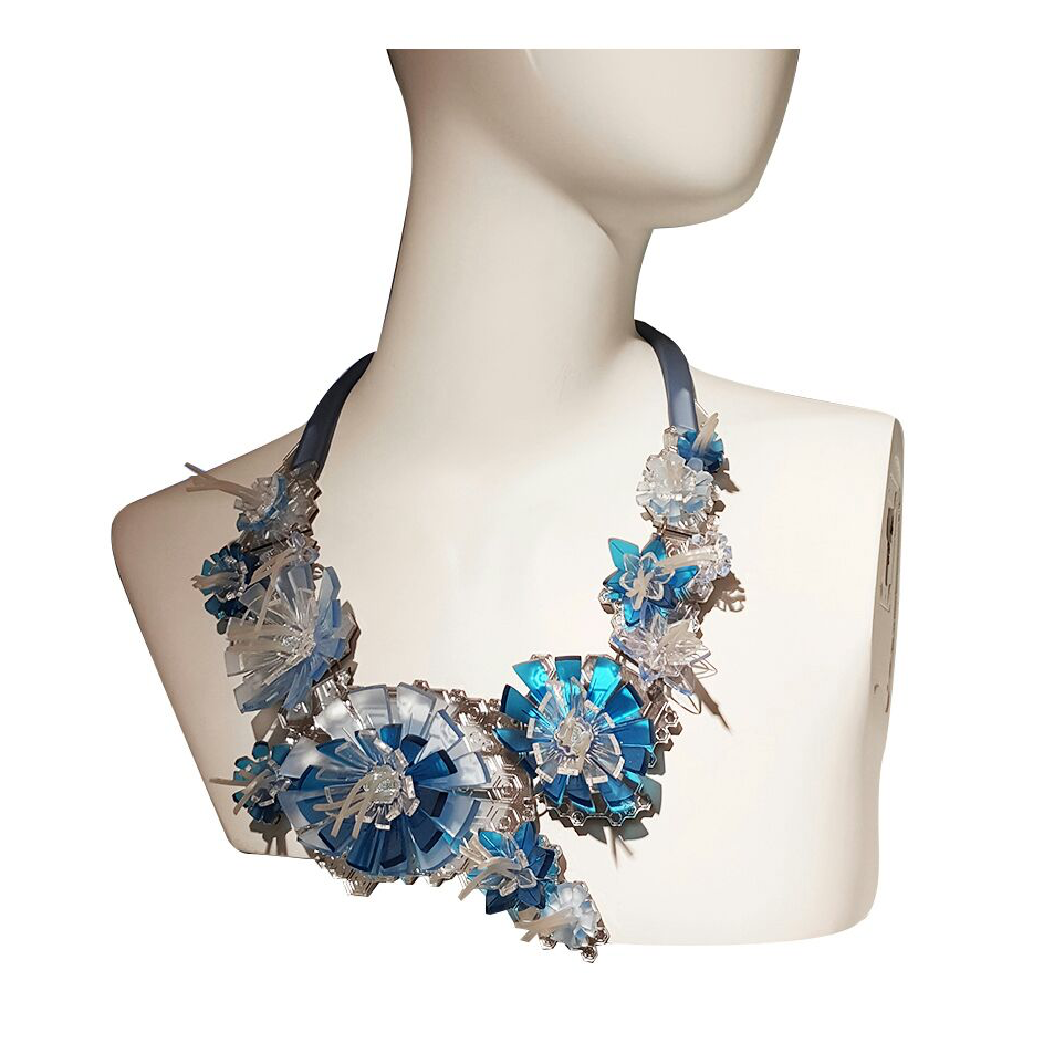 Plexy Blues Necklace | One Stop Design Shop by NZ